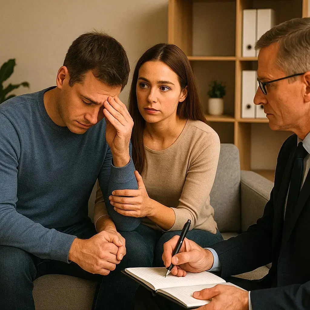 Private investigator reviewing polygraph results with examiner – Spectrum Polygraph Services