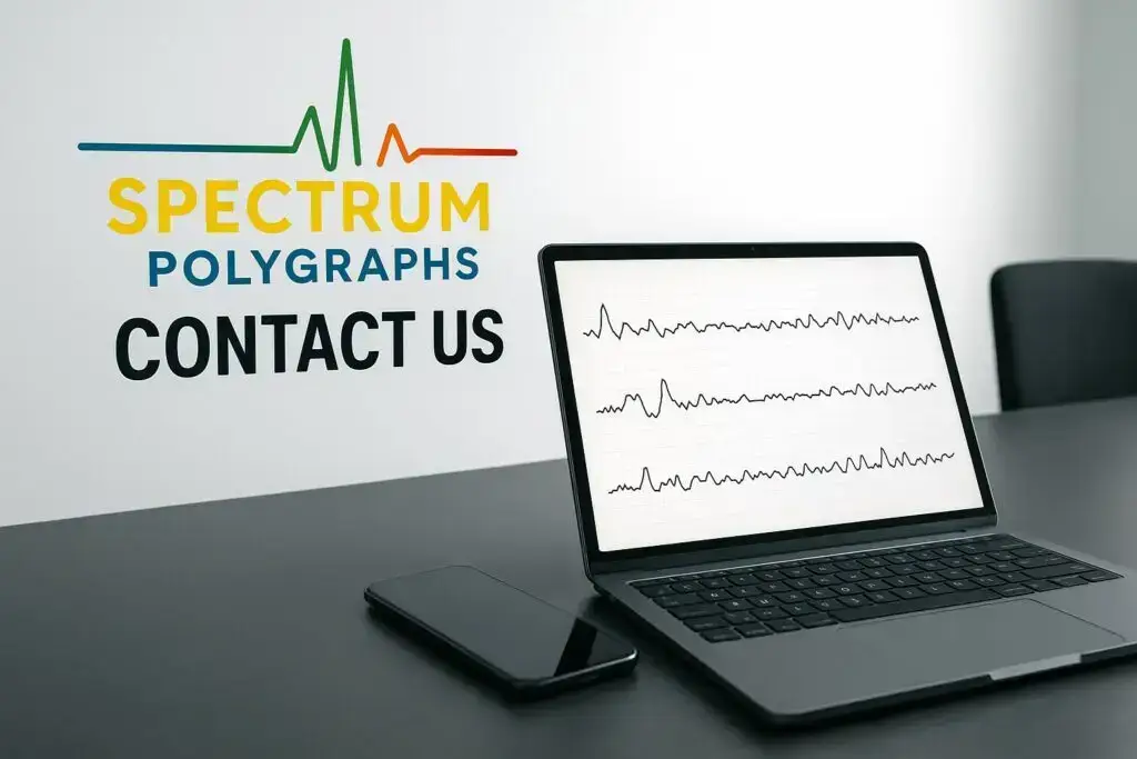 Polygraph examiner with client in Los Angeles County – Spectrum Polygraph Services